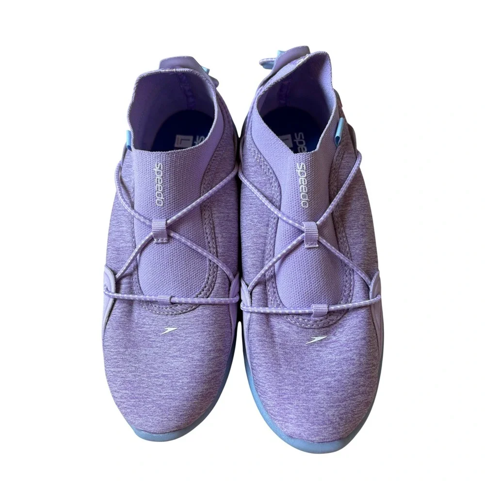 Speedo Aqua Trek Girls Water Shoes Purple Surfwalker Size L 4-5 New